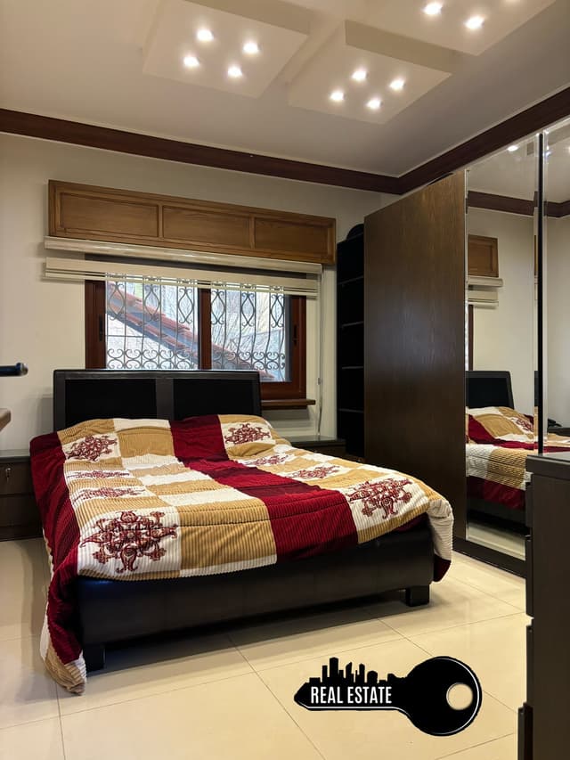 للبيع شقة أرضية مع تراس و حديقة و سويت مستقل في ضاحية قدسيا جانب بوظة امية